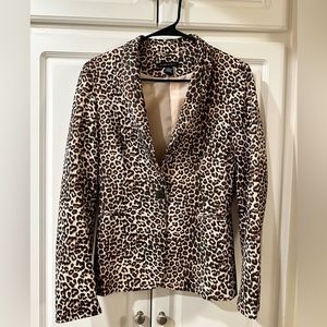 Leopard blazer